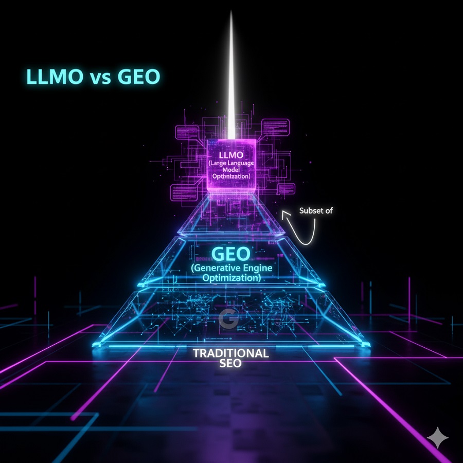 تفاوت LLMO و GEO